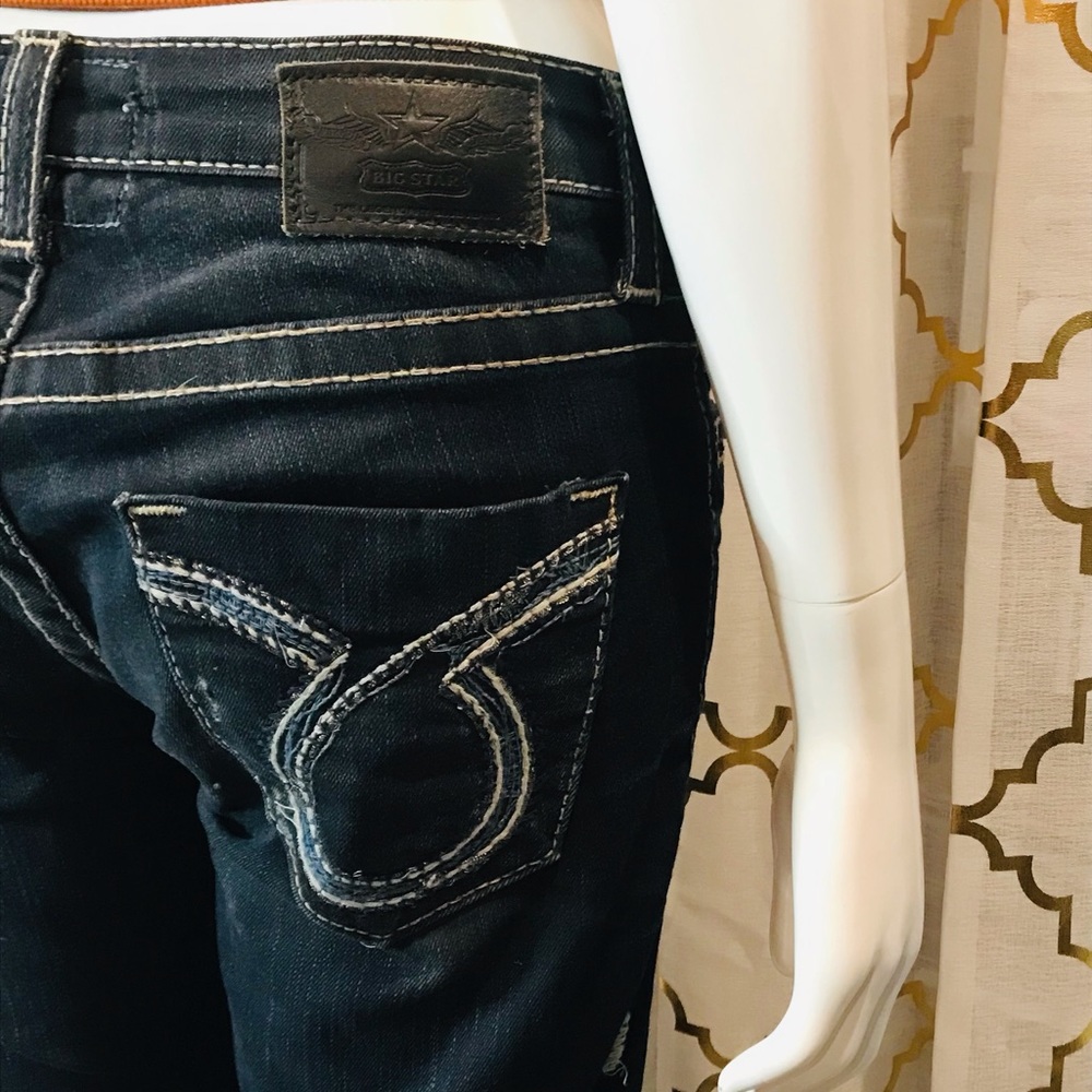 Big Star Jenae Dark wash long inseam Jean